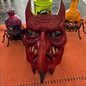Red Devil Mask with Horns